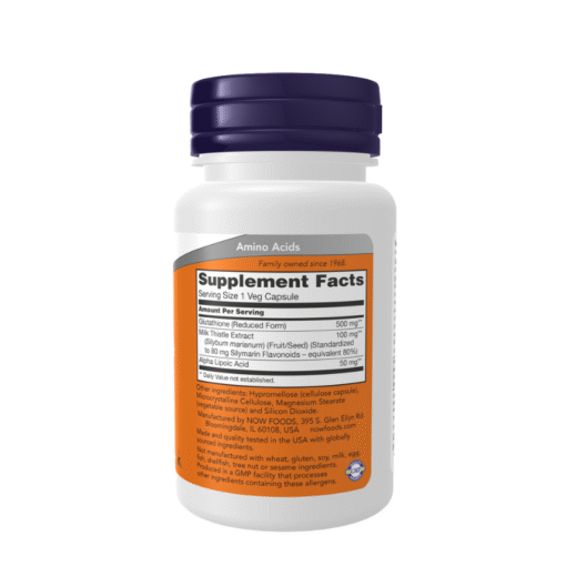 NOW Glutathione 500mg 60 Capsules Price in Bangladesh - Image 2