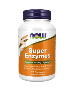 NOW Super Enzymes 90 Capsules bottle front