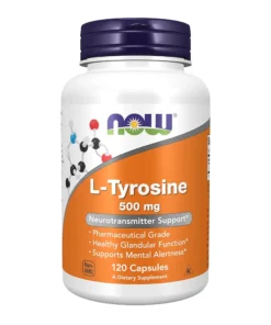 NOW L-Tyrosine 500mg 120 Capsules