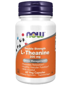NOW L-Theanine 200mg 60 Capsules
