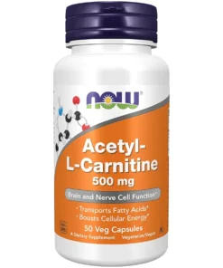 NOW Acetyl L-Carnitine 500mg 50 Capsules