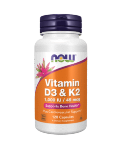 NOW D3 K2 90 Capsules | Price in Bangladesh. Supports bone health and immune function by combining Vitamin D3 and K2 for better calcium absorption.
