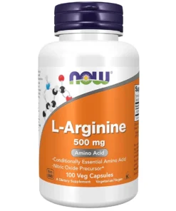 NOW L-Arginine 500mg 100 Capsules