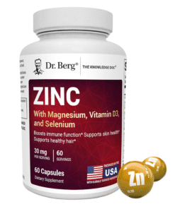 Dr. Berg Zinc With Magnesium, Vitamin D3 & Selenium 30mg 60 Capsules | Price in Bangladesh