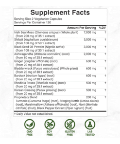 Deal Supplement Irish Sea Moss 7000 mg Per Serving 240 Veggie Capsules | Price in Bangladesh