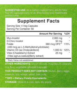 Deal Supplement Myo & D-Chiro Inositol 2050mg 240 Vegetarian Capsules | Price in Bangladesh