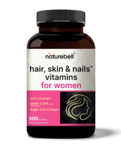 NatureBell Hair Skin & Nails Vitamins for Women 300 Softgels – Beauty & Collagen Support in Bangladesh