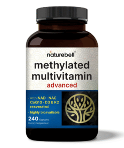 NatureBell Methylated Multivitamin Highly Bioavailable 240 Capsules – Advanced Daily Multivitamin in Bangladesh