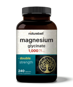 NatureBell Magnesium Glycinate 1000mg 240 Capsules – High Absorption Magnesium Supplement in Bangladesh