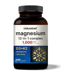 NatureBell Magnesium 12-in-1 Complex 1000mg 240 Capsules – Advanced Magnesium Supplement in Bangladesh