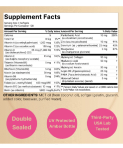 NatureBell Hair Skin & Nails Vitamins for Women 300 Softgels – Beauty & Collagen Support in Bangladesh