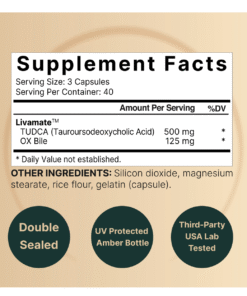 NatureBell TUDCA 500mg with Ox Bile 125mg 120 Capsules – Liver & Digestive Support in Bangladesh