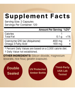 NatureBell CoQ10 400mg with Omega-3 Fatty Acids 240 Capsules – Heart & Energy Support in Bangladesh