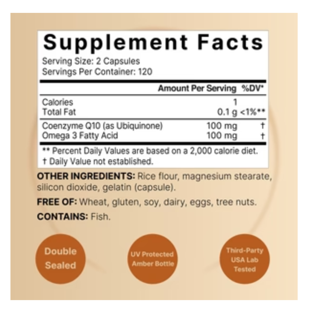 NatureBell CoQ10 Ubiquinone 100mg with Omega-3 Fatty Acids 240 Capsules – Heart & Energy Support in Bangladesh