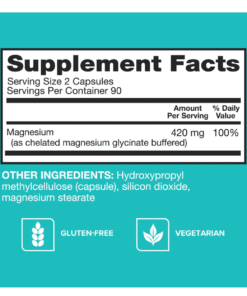 Qunol Magnesium 420 mg Extra Strength 180 capsules