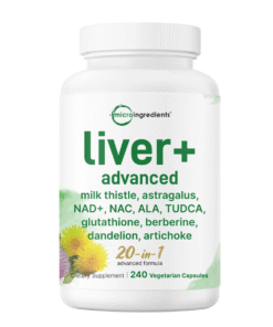 Micro Ingredients Liver Advanced+ 20-in-1 Support Complex 240 Veggie Capsules – Liver Health Supplement in Bangladesh