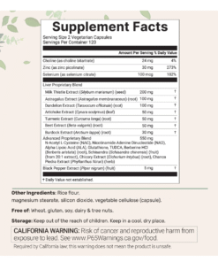 Micro Ingredients Liver Advanced+ 20-in-1 Support Complex 240 Veggie Capsules – Liver Health Supplement in Bangladesh